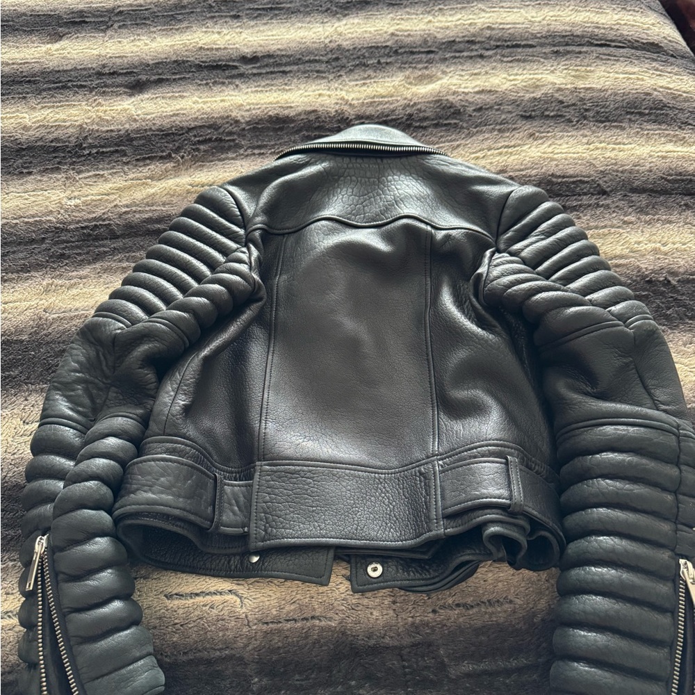 THE ARRIVAL “ Rainer” Black Leather Biker Jacket - Picture 2 of 11